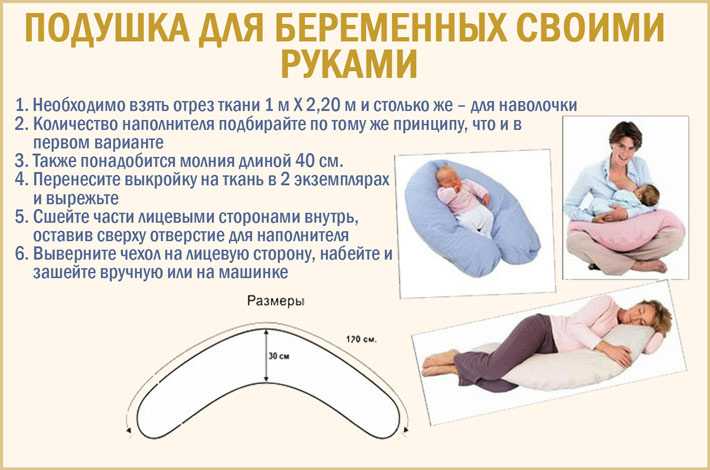 Правила самостоятельного пошива подушек для беременной