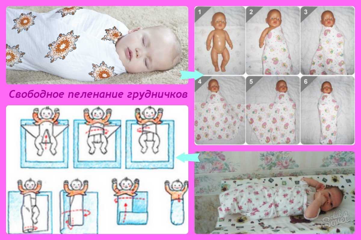 Как пеленать новорожденного ребенка тугим и широким способом: пошаговая инструкция с фото и видео