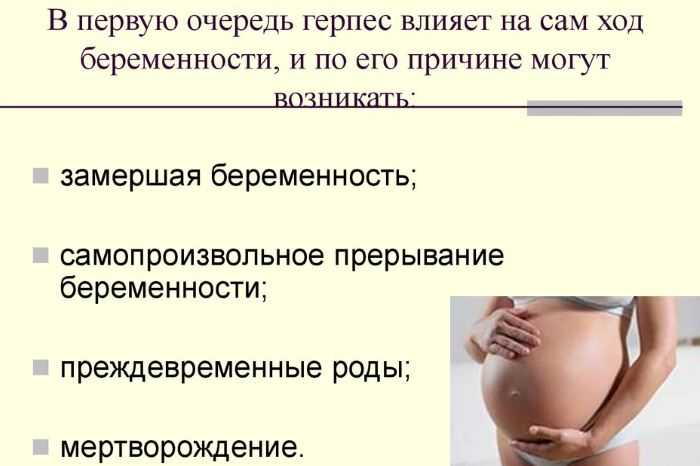 Герпес на губе при беременности: 2 триместр