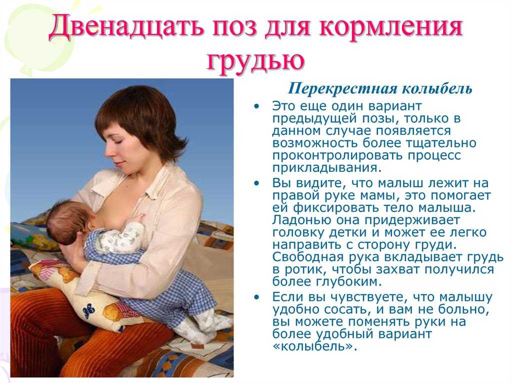 Позы для кормления новорожденного грудным молоком фото