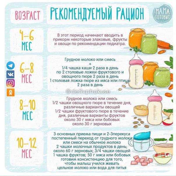 Через сколько можно есть фрукты после каши